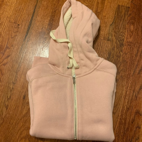 Z Supply Fuzzy Pink Hoodie- Size S - Picture 2 of 4